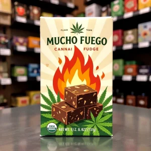 Firecracker Fudge Cubes